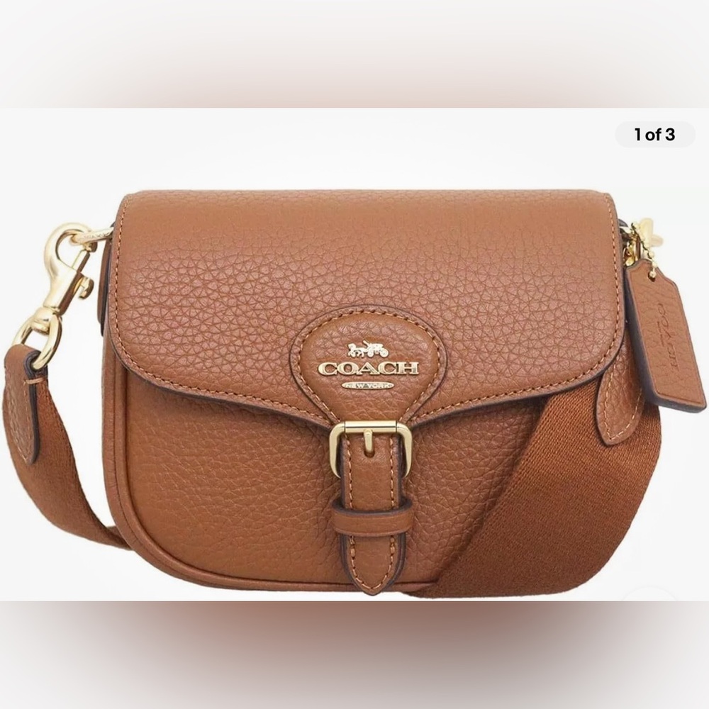 Amelia Saddle Bag LIKE NEW with additional gold link chain